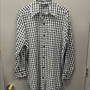 Papillon Black and White Checkered Shirt
